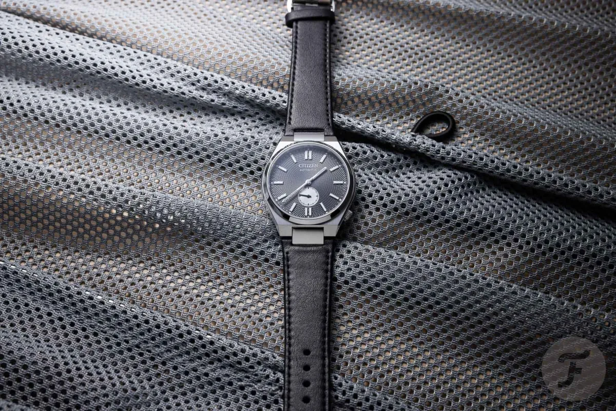 Close-up of Citizen Tsuyosa Small Second watch movement