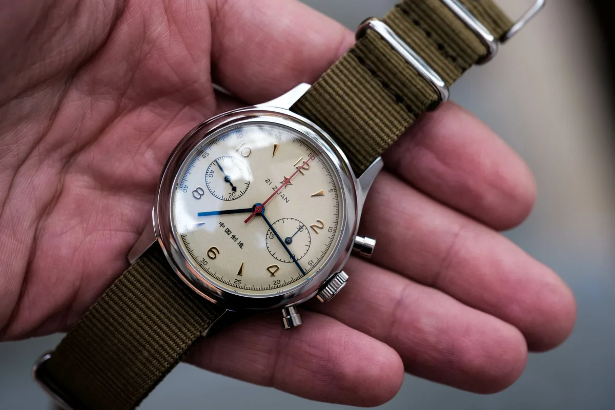 Seagull 1963 chronograph with NATO strap