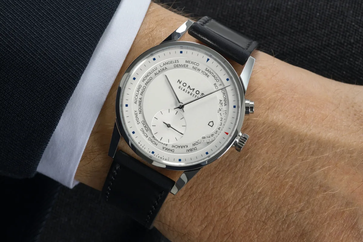 Nomos Zürich watch with Bauhaus-inspired minimalist design