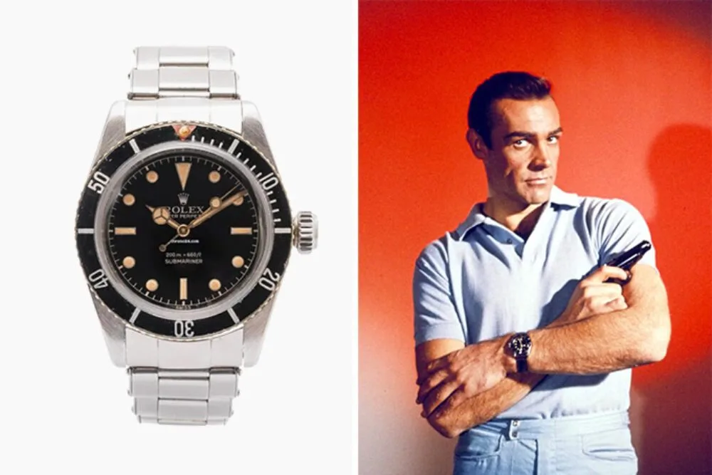 Rolex Submariner 6538 watch associated with James Bond in Dr. No