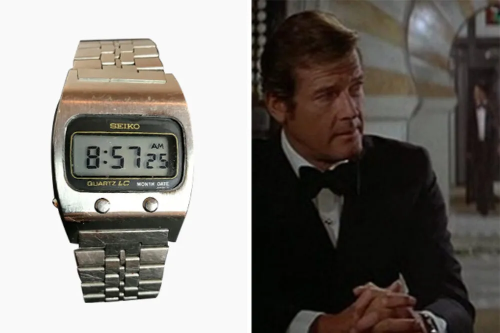 Seiko 0674 5009 watch with scrolling message feature from The Spy Who Loved Me