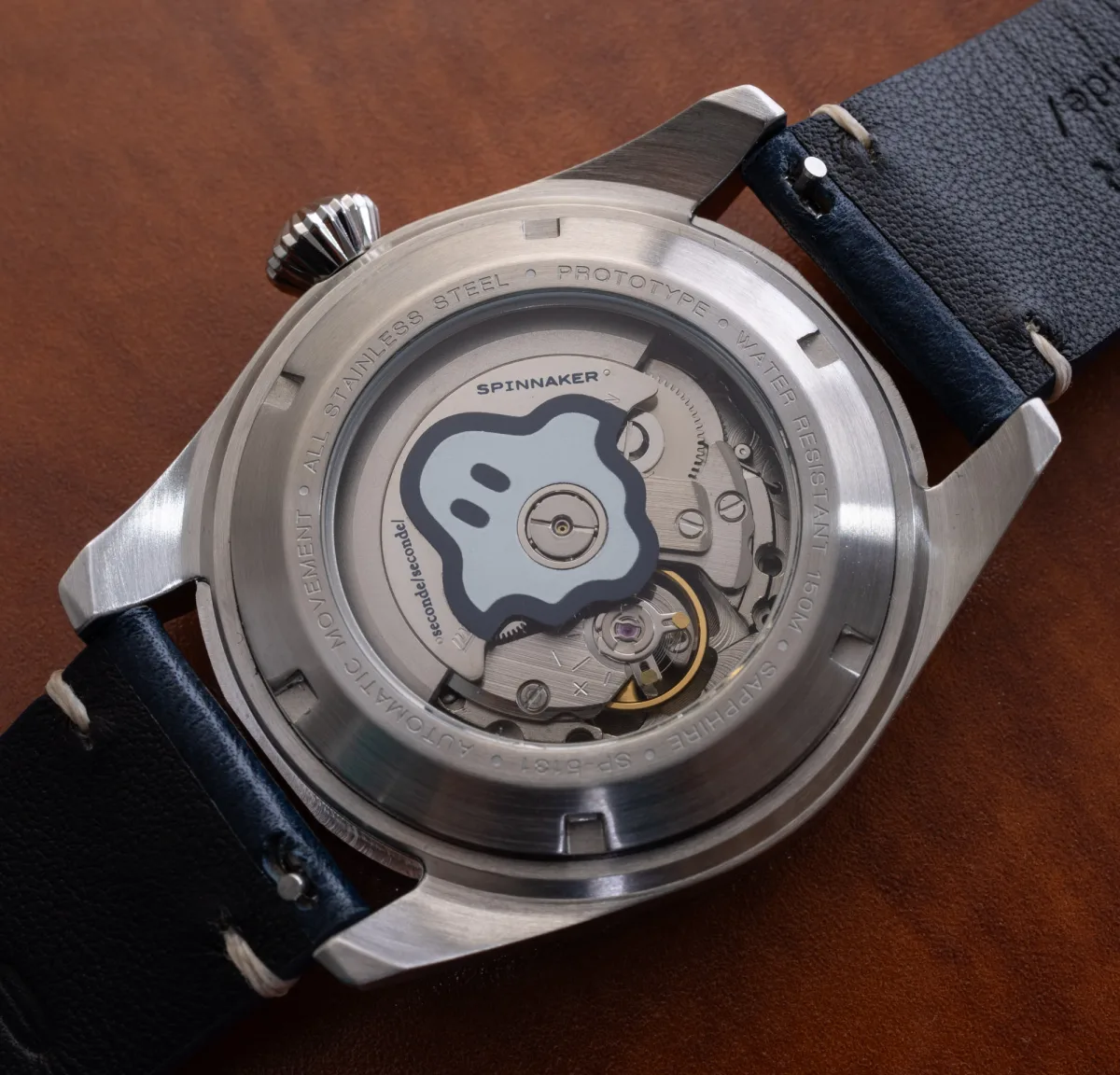 Spinnaker Fleuss Automatic Seconde/Seconde/ Phantom Blue case back