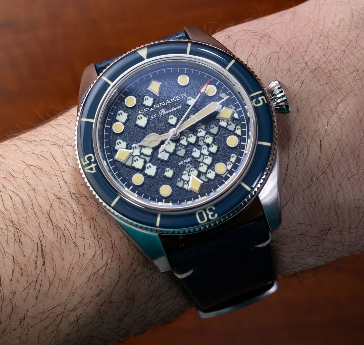 Spinnaker Fleuss Automatic with blue leather strap