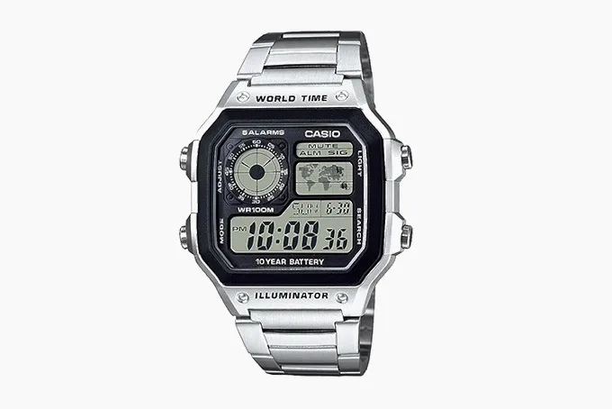 Casio World Time watch with digital display