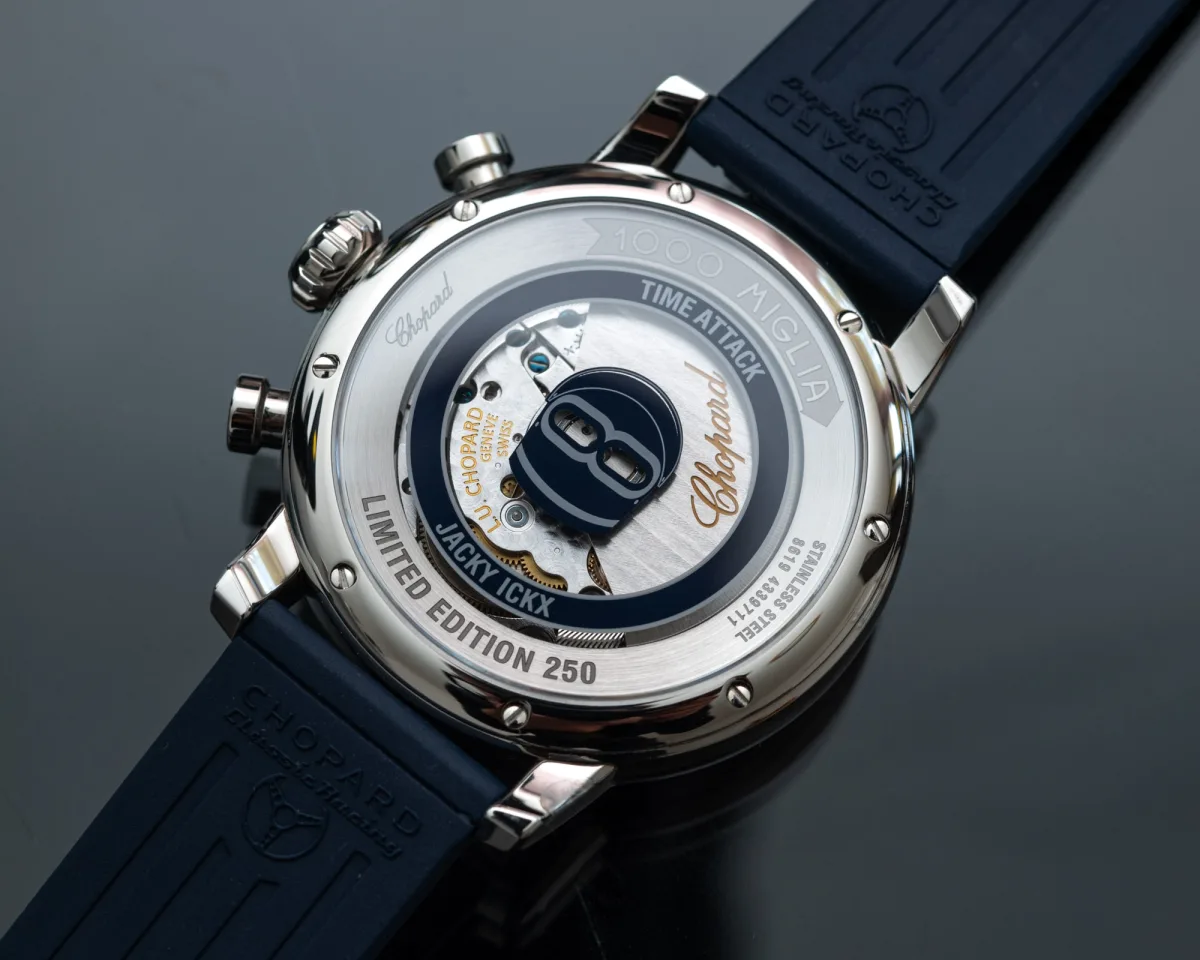 Chopard Mille Miglia Classic Chronograph JX7 movement close-up