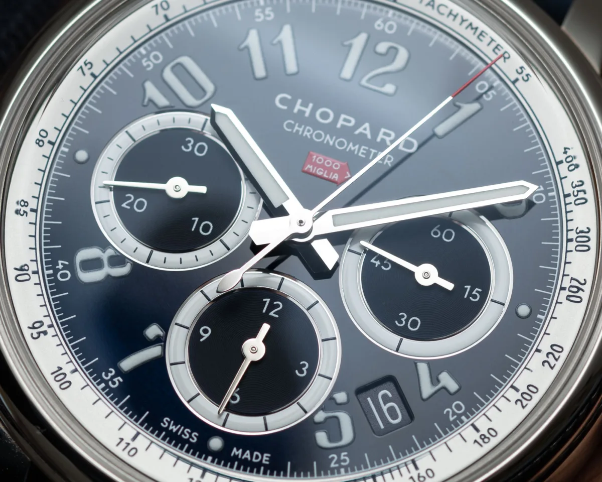 Chopard Mille Miglia Classic Chronograph JX7 dial texture