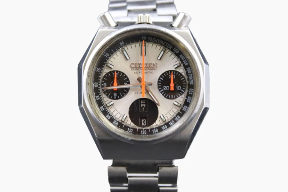 Citizen Bullhead chronograph with unique top-side pushers