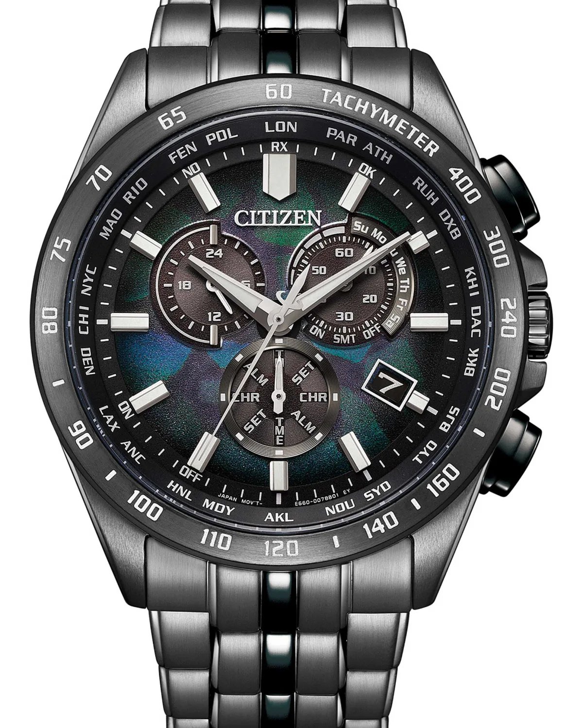 Citizen Layers of Time Eco-Drive PCAT CB5878-56E with tachymetric bezel