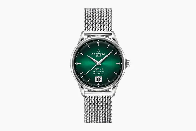 Certina DS-1 Big Date Powermatic with green dial