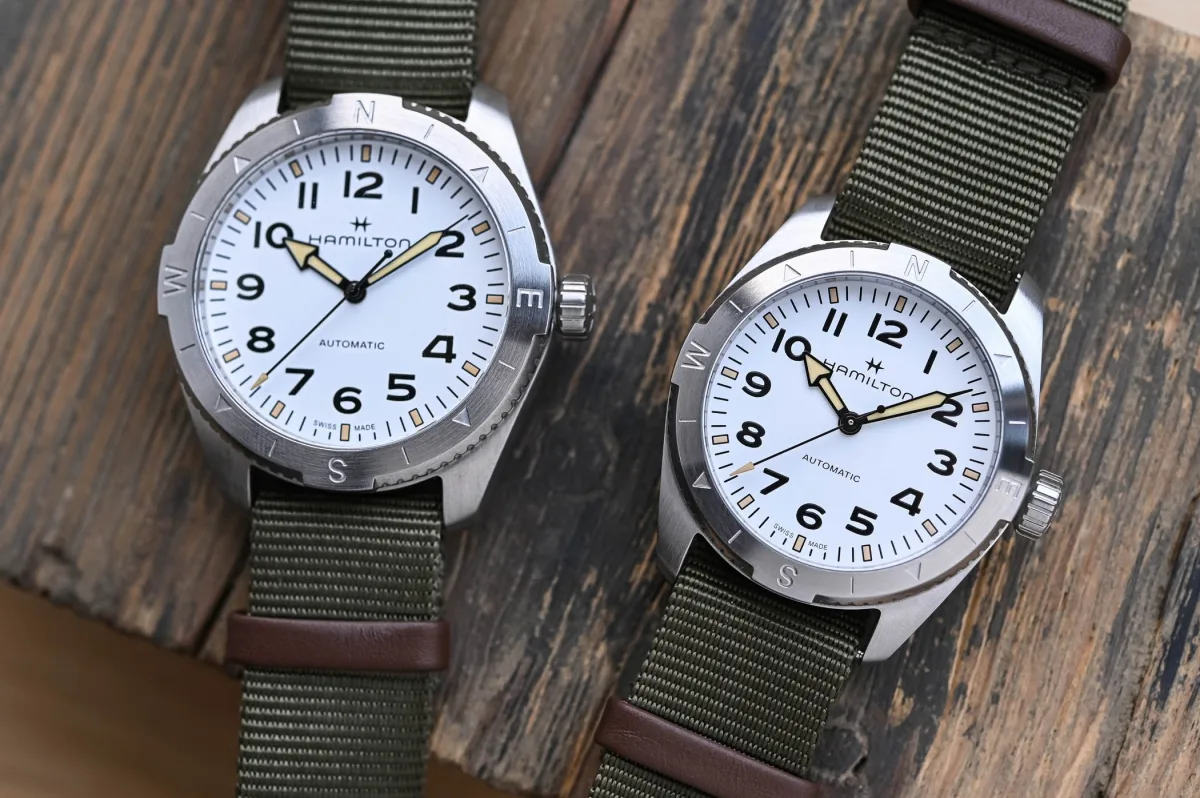 Hamilton Khaki Field Expedition watch with white dial