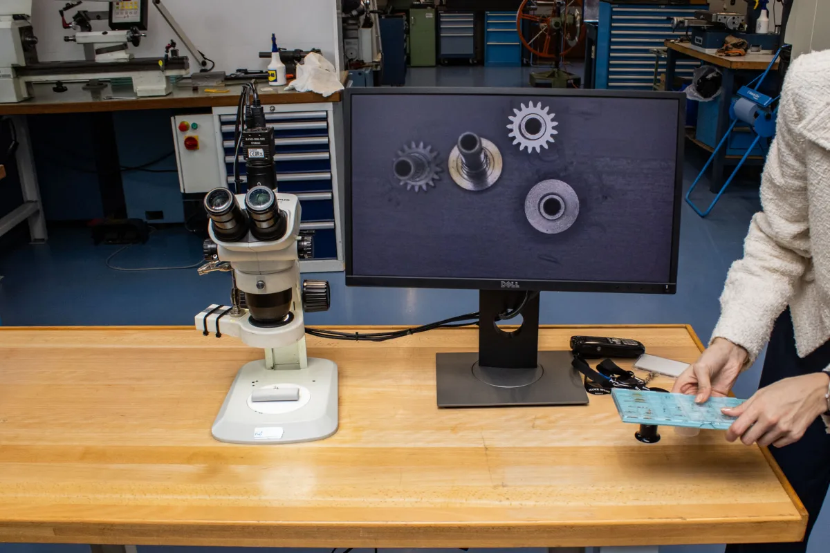 Interior woodworking details at Watchland