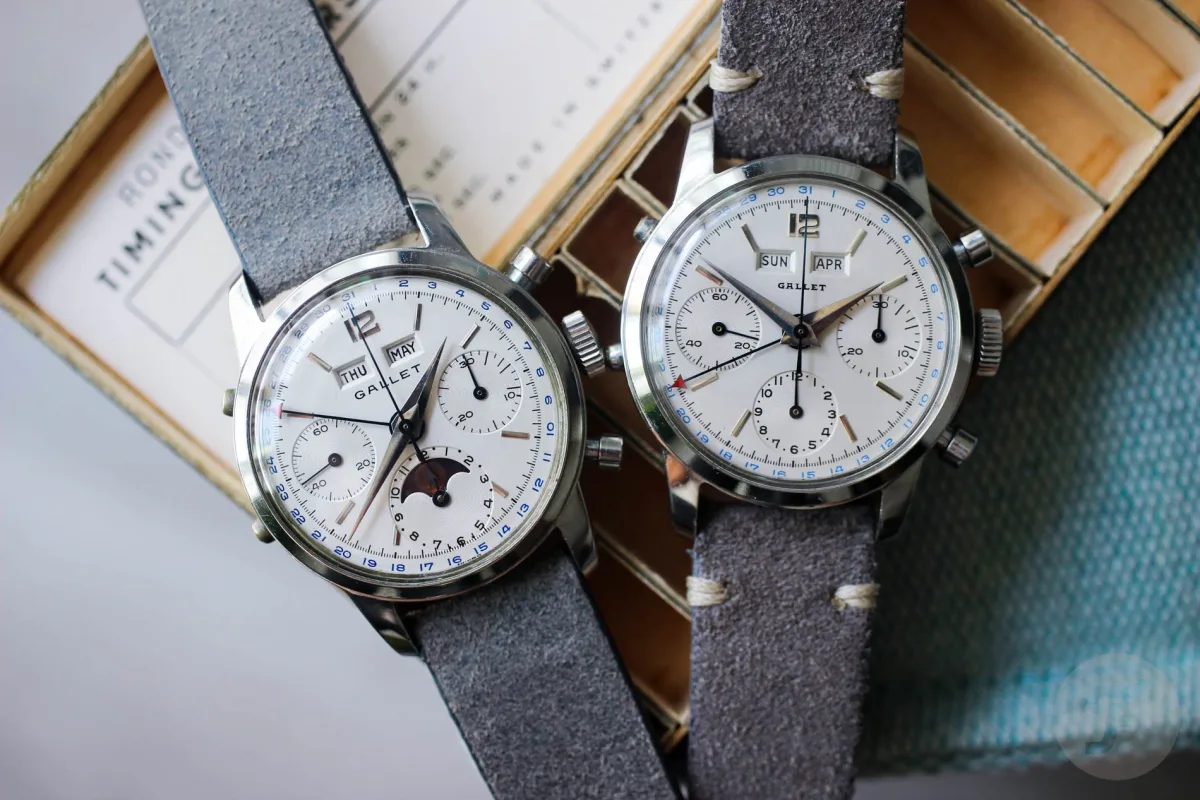 Gallet Astronomic Ref. 999 watch close-up