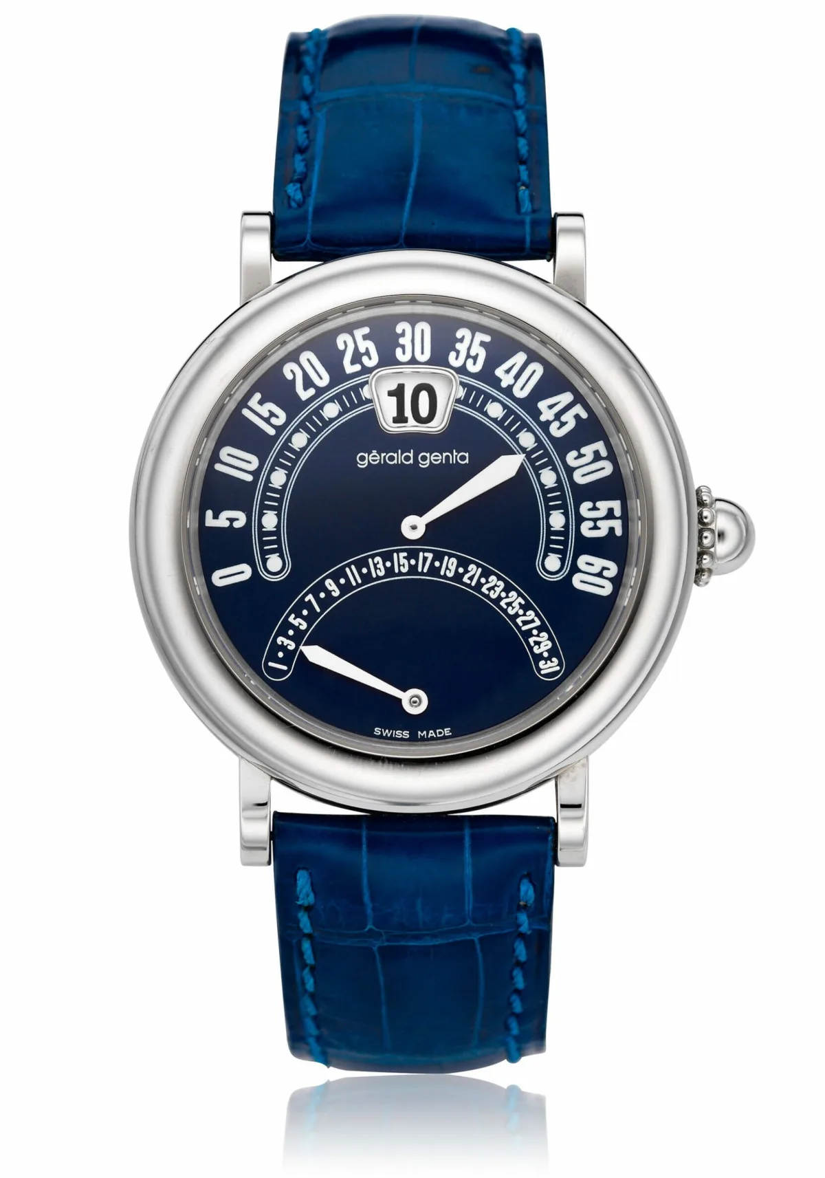 Gérald Genta watch with tritium-filled numbers