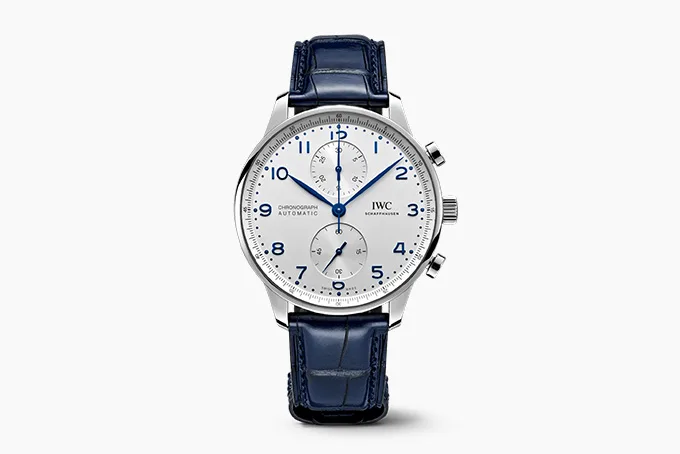 IWC Portugieser Chronograph white dial watch