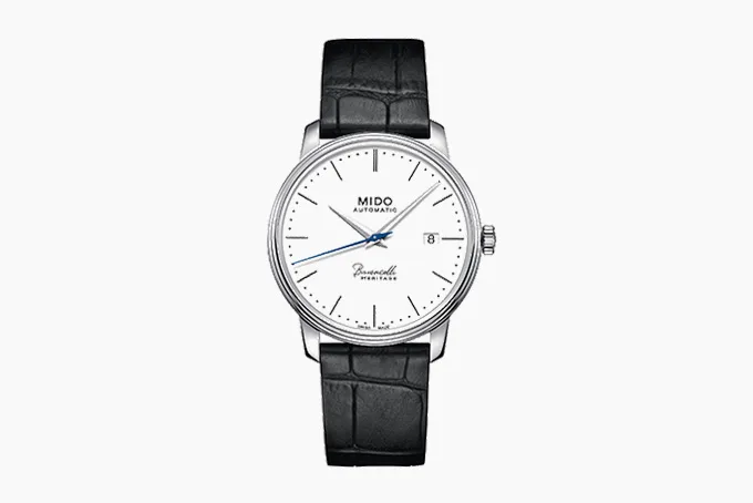 Mido Baroncelli Heritage Gent white dial watch