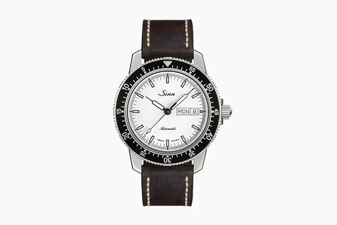 Sinn 104 white dial watch