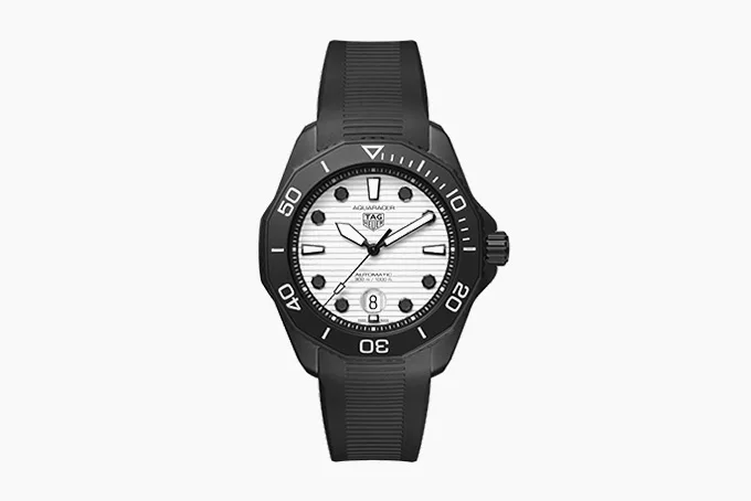 TAG Heuer Night Diver white dial watch