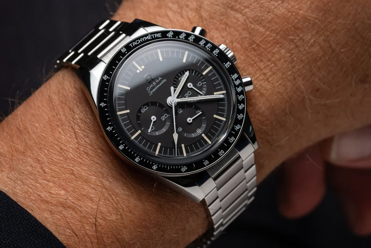 Omega watch with suit compatibility