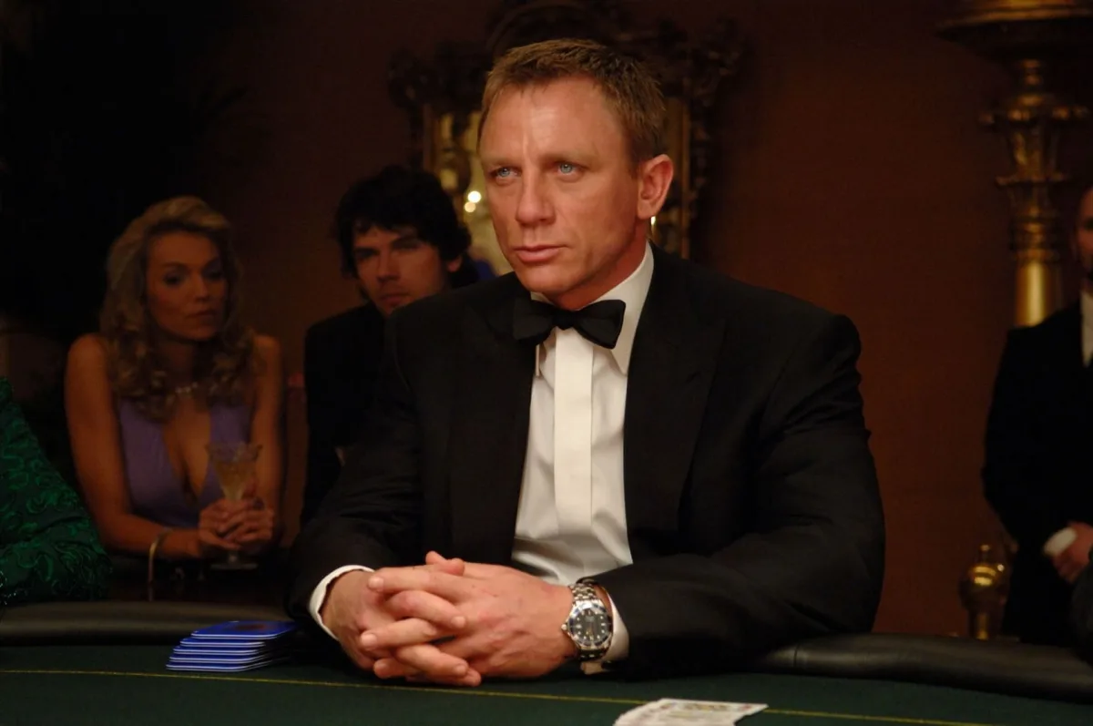 James Bond wearing Omega watch