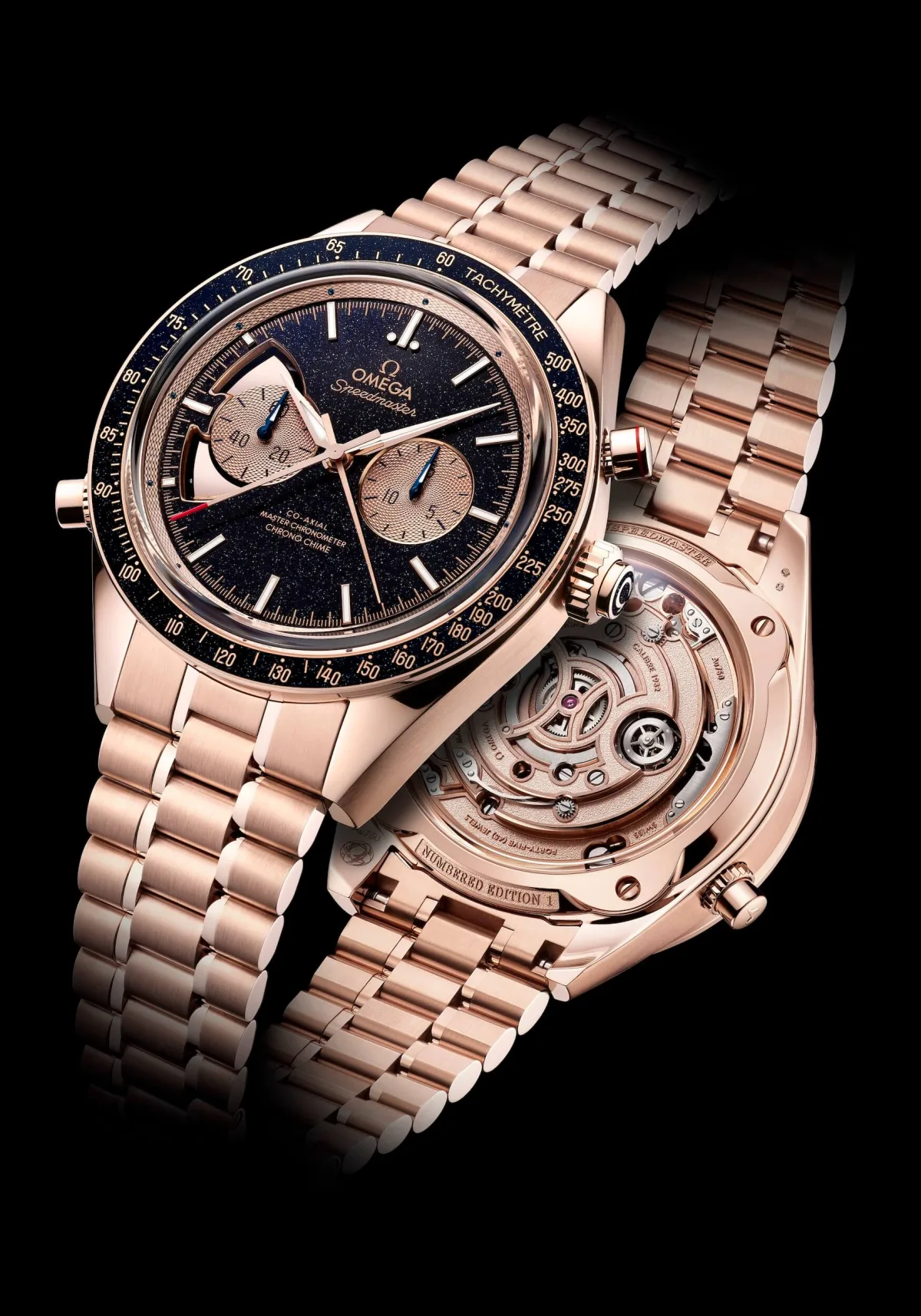 Omega co-axial escapement watch