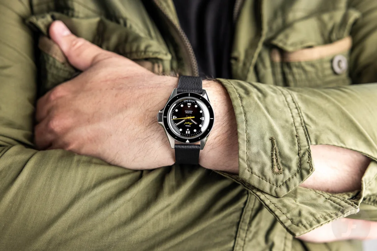 Yema Navygraf Slim CMM.20 leather strap