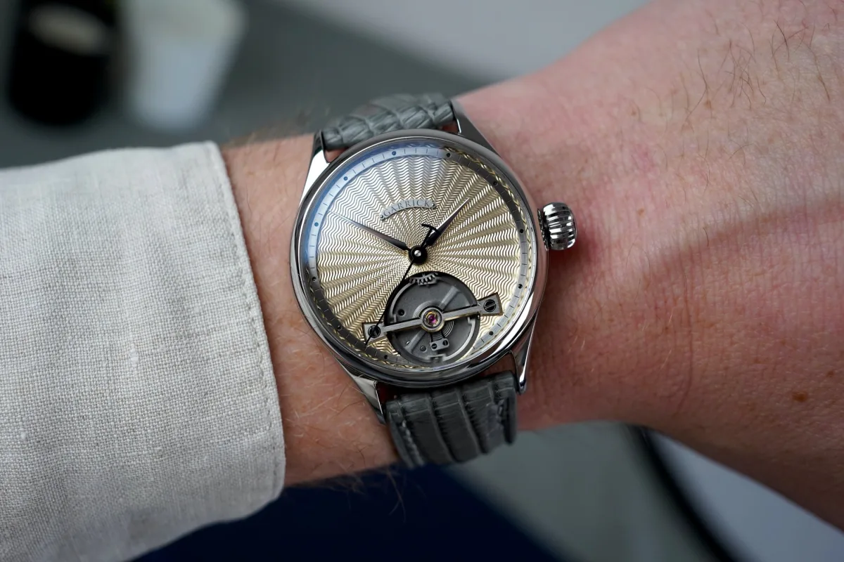 Garrick S2 Deadbeat Seconds watch showcasing craftsmanship