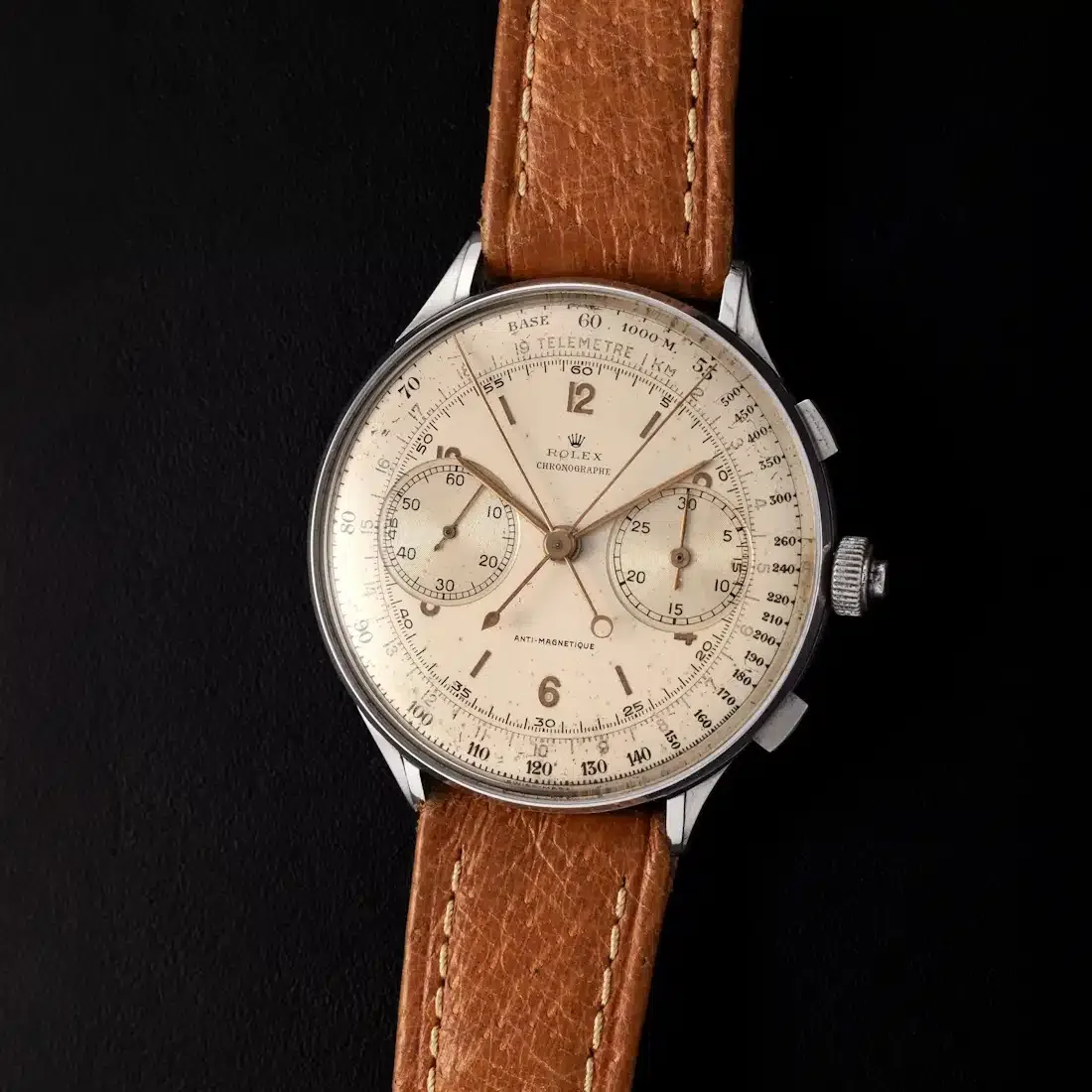 Rare Rolex 4113 watch on display