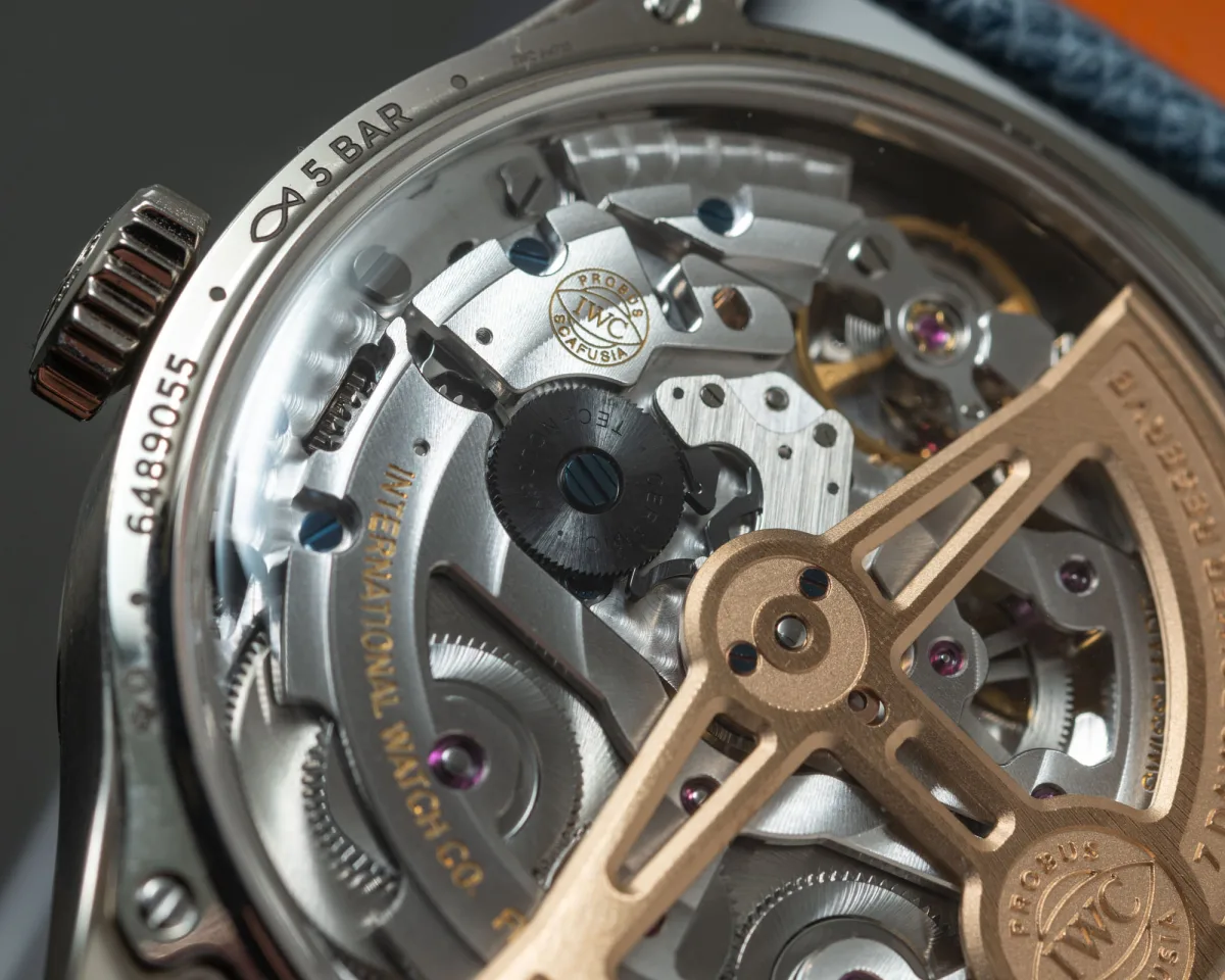 Back view of IWC Portugieser Perpetual Calendar 44 movement