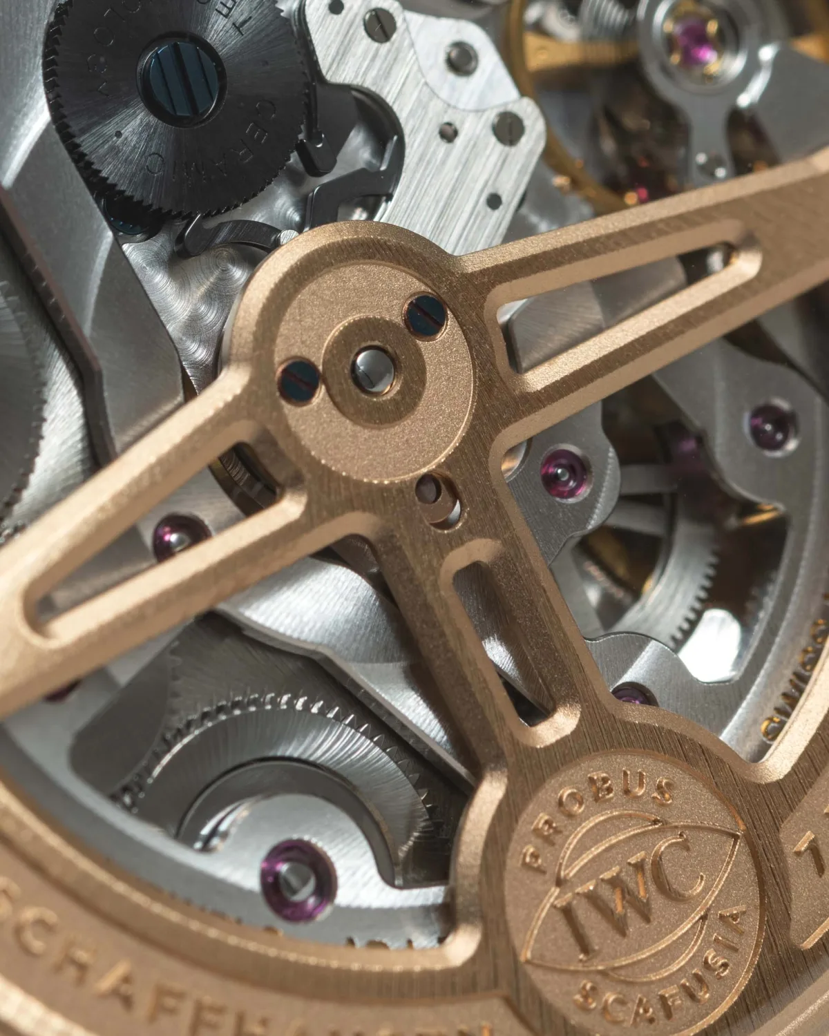 Case back of the IWC Portugieser Perpetual Calendar 44