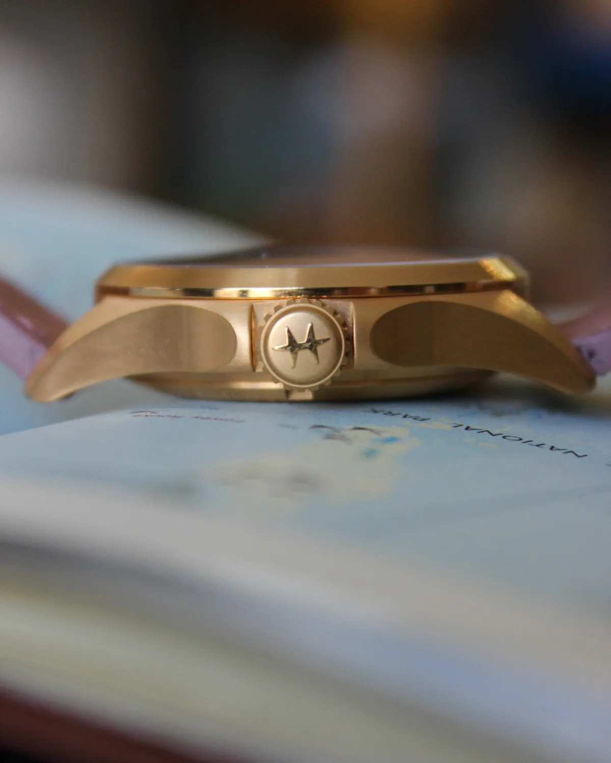 Hamilton Khaki Aviation Pilot Auto case side view