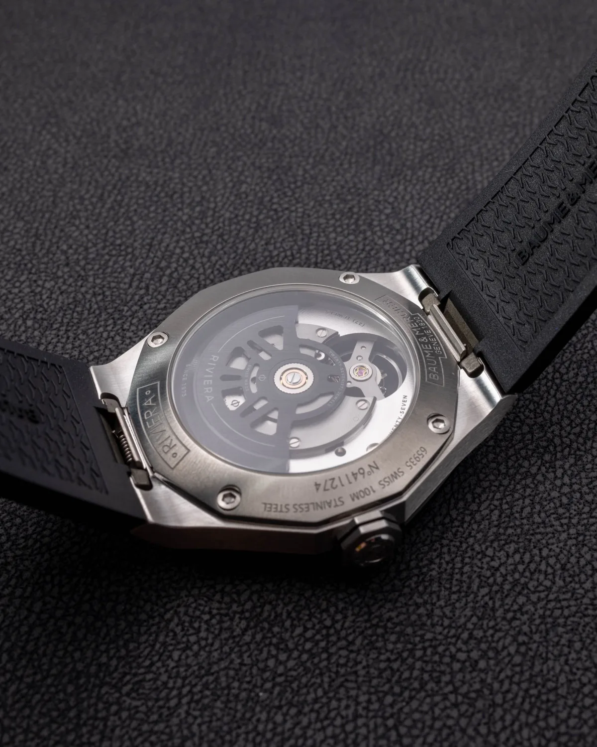 Baume & Mercier Riviera Skeleton with rubber strap