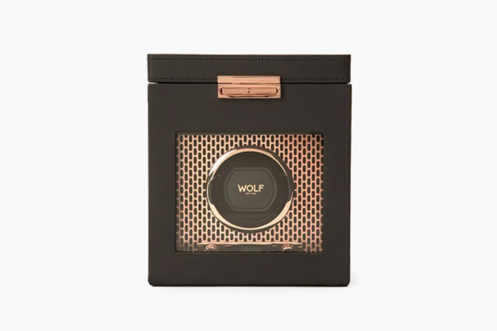 WOLF Axis Single Watch Winder with retro style