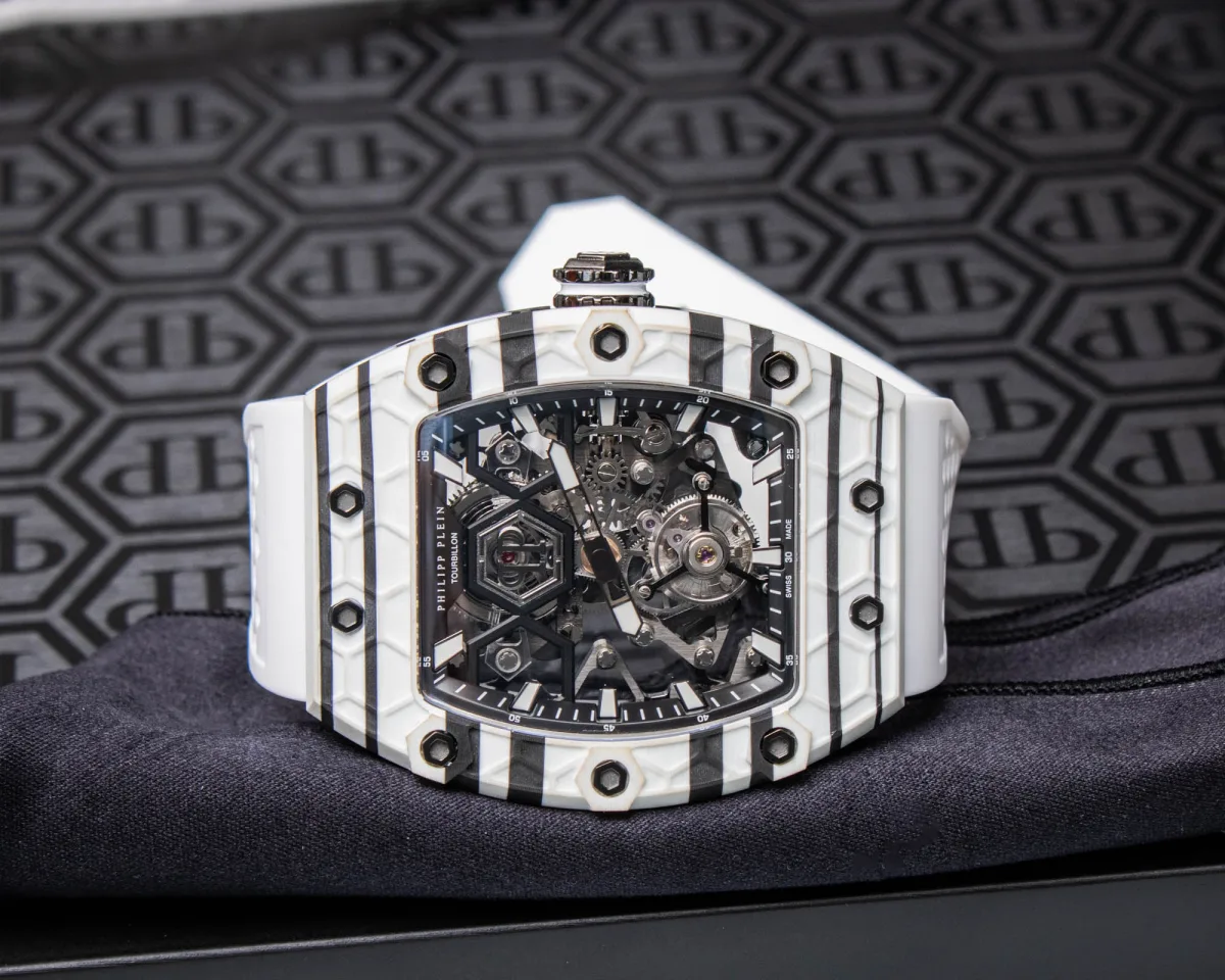 Philipp Plein Crypto King Flying Tourbillon watch front view