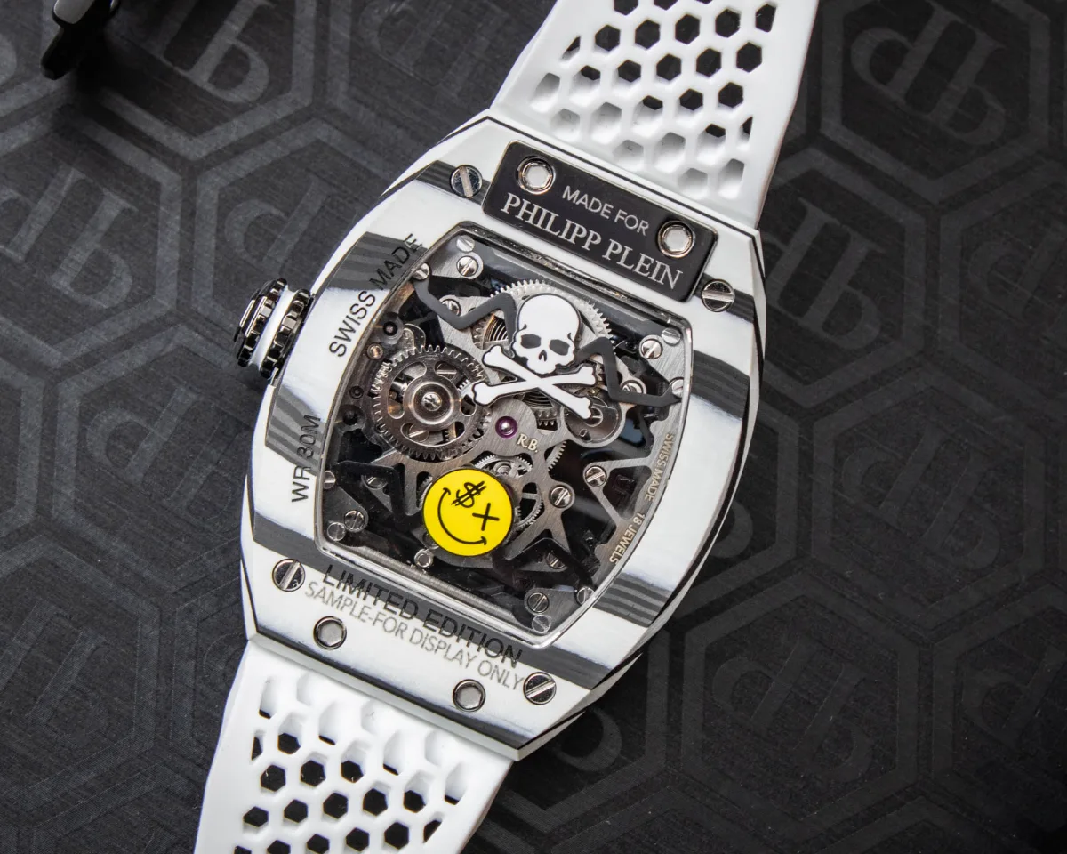Caseback of Philipp Plein Crypto King Flying Tourbillon