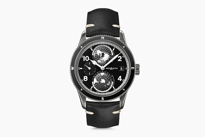 Montblanc 1858 Geosphere Ultrablack world timer.