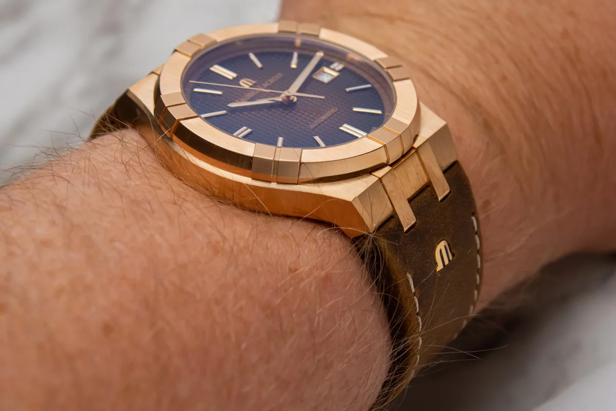 Maurice Lacroix Aikon Automatic Bronze watch design with bronze case
