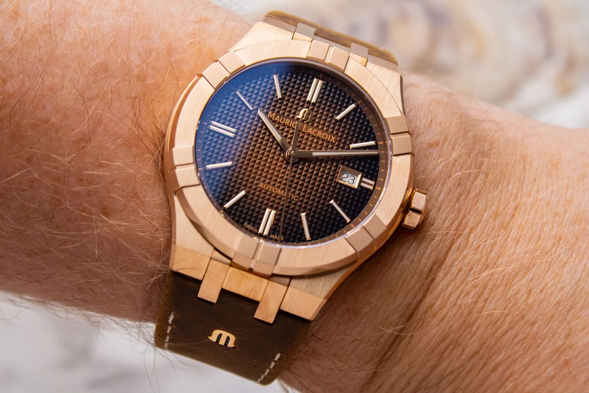 Maurice Lacroix Aikon Automatic Bronze with leather strap