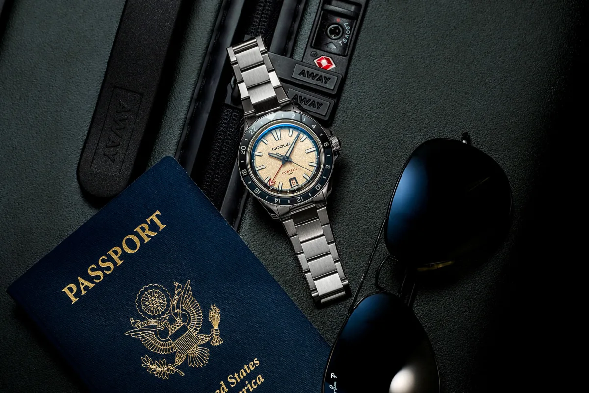 Nodus Contrail GMT Impulse model with blue dial