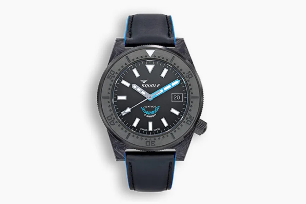 Squale T-183 Forged Carbon Blue watch