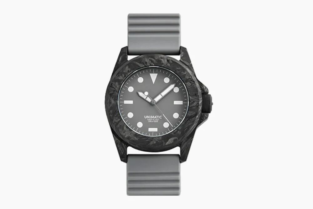 Unimatic x Huckberry Modello Quattro U4S-Carbon