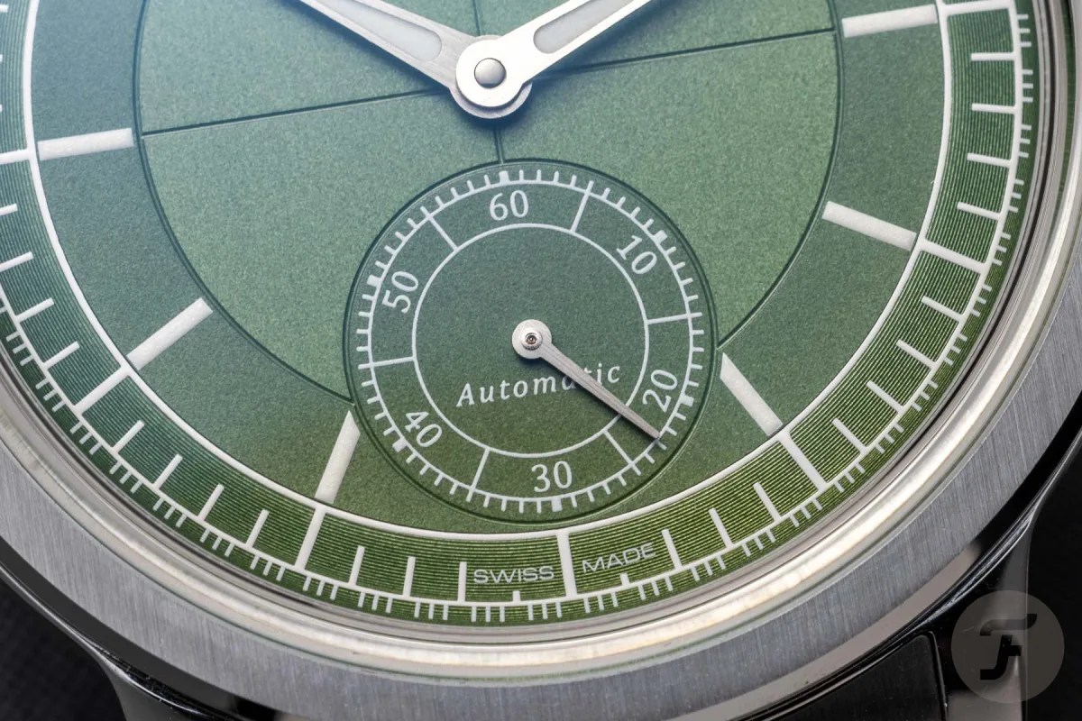 Raymond Weil Millesime with green dial and bracelet