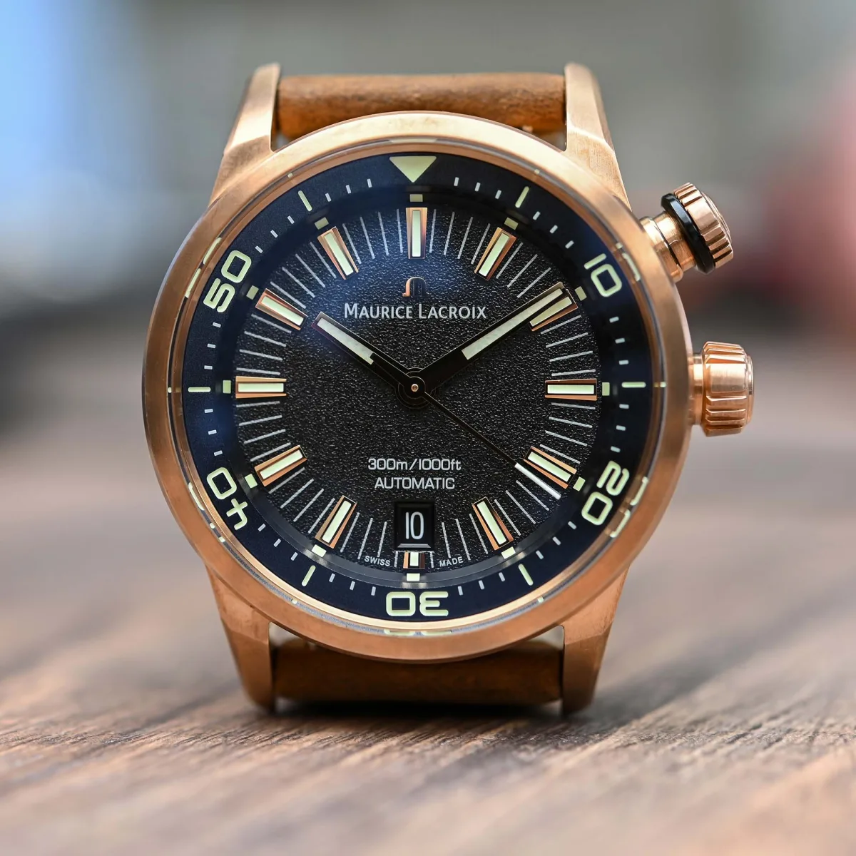 Maurice Lacroix Pontos S Diver bronze model with black dial