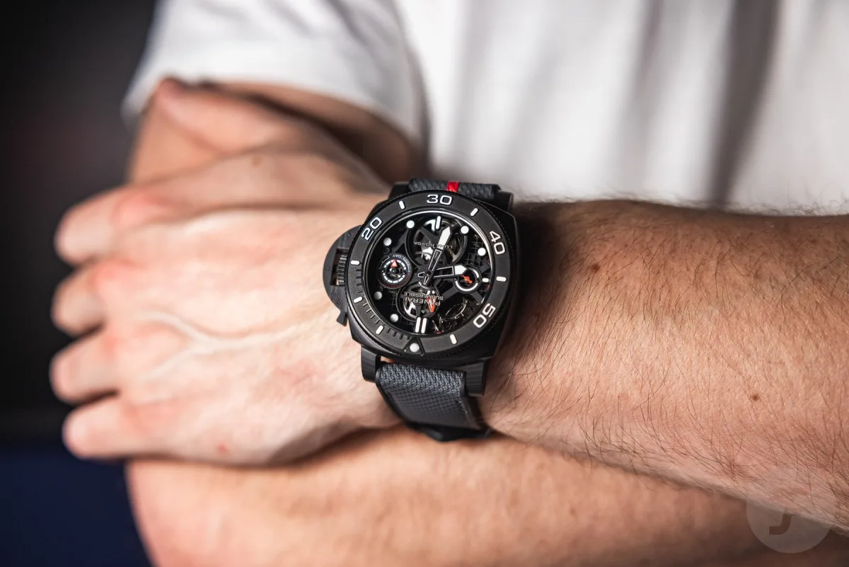 Panerai Submersible Luna Rossa Tourbillon GMT PAM01405 watch