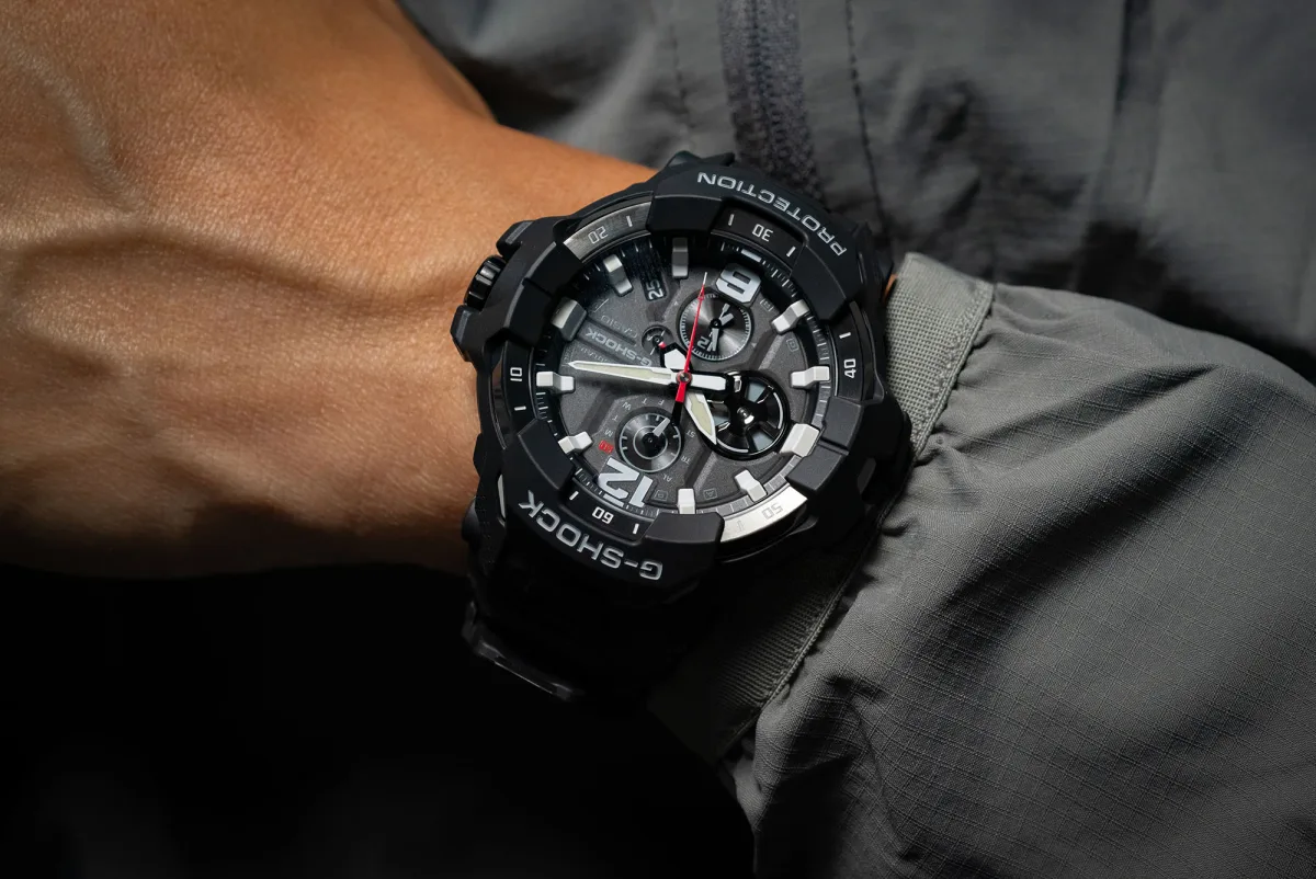 CASIO G-SHOCK GRAVITYMASTER GRB300 watch showcasing durability