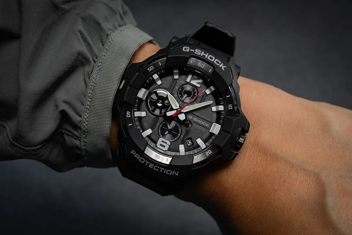 Detailed view of CASIO G-SHOCK GRAVITYMASTER design