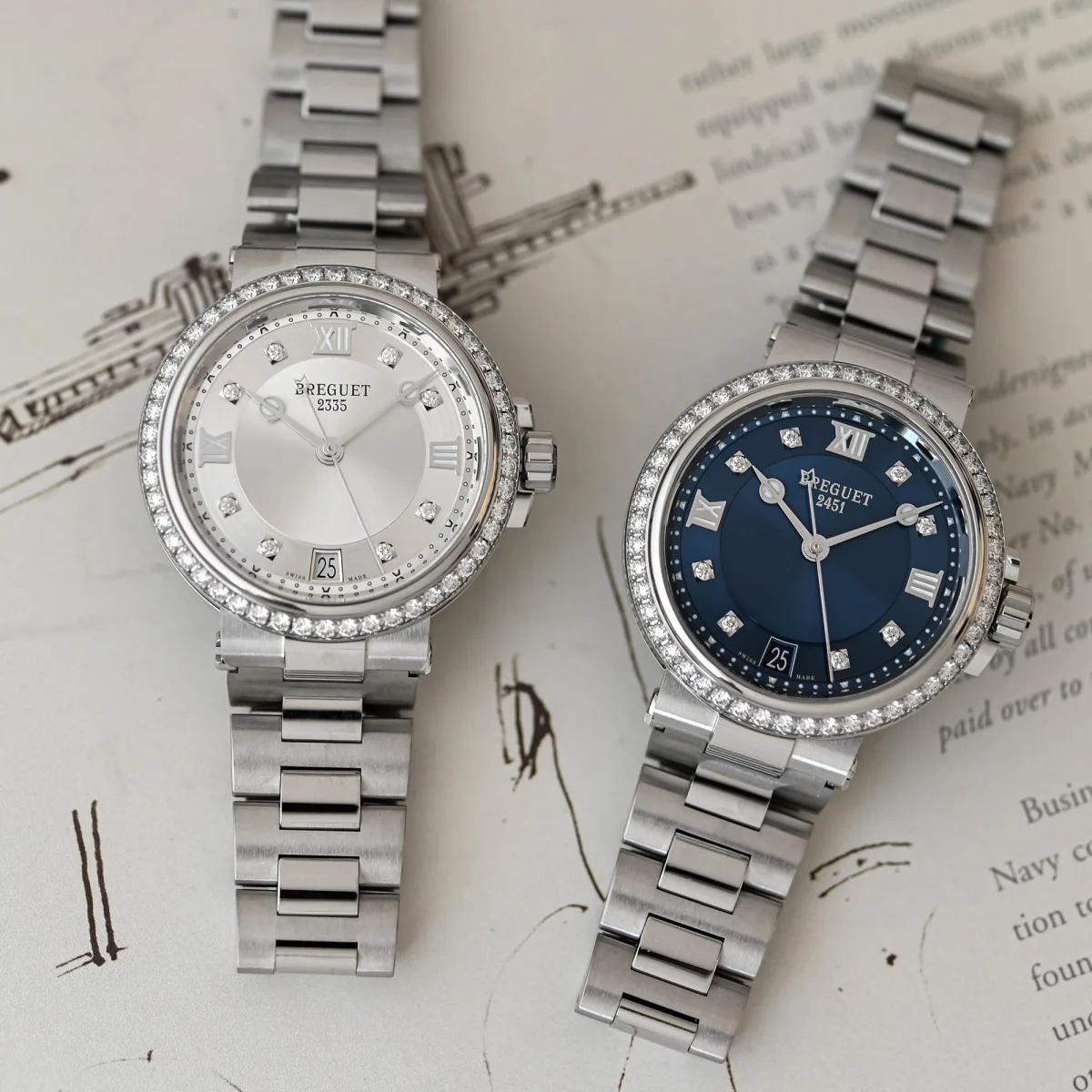 Breguet Marine Dame 9518 with blue dial