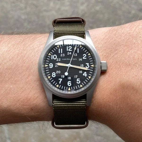 Hamilton Khaki Field Mechanical watch boxed details