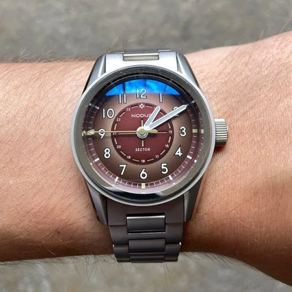 Nodus Sector Field watch boxed details