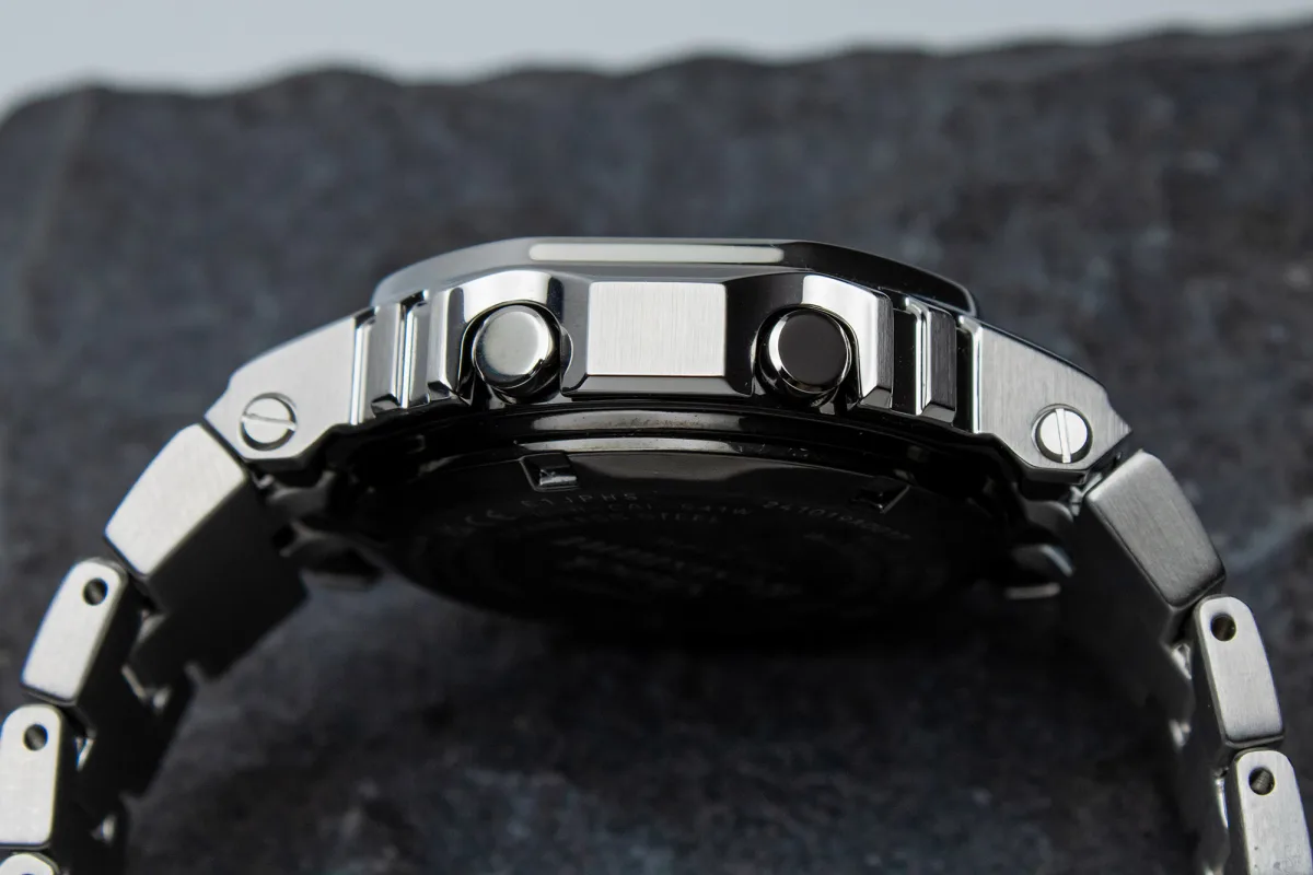 Casio G-Shock GMWB5000D-2 full metal watch on display