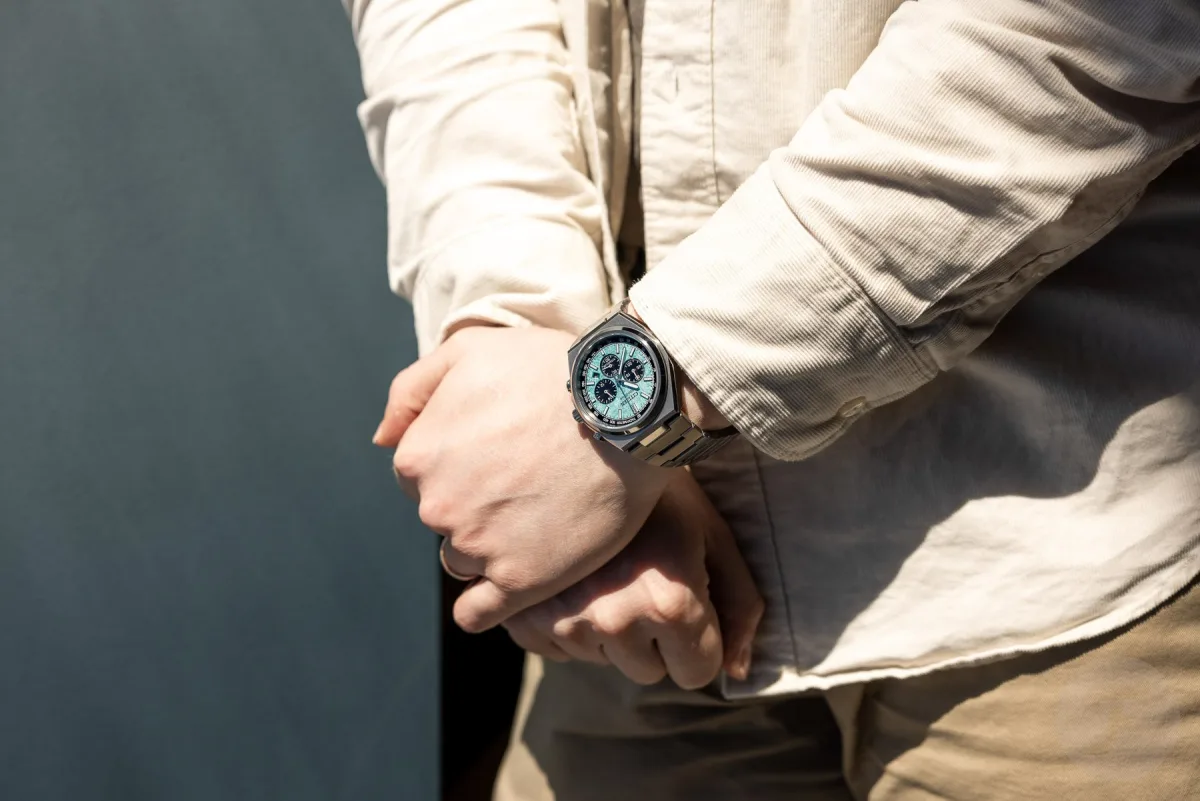 Citizen Super Titanium Eco-Drive Chrono watch on wrist